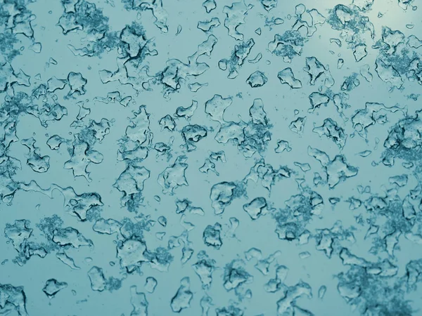 Mrazivý Vzor Zimním Skle Ledová Textura Okně Abstraktní Přírodní Pozadí — Stock fotografie