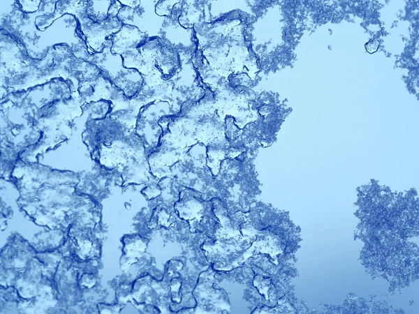 Frostmuster Auf Winterglas Eisbeschaffenheit Fenster Abstrakter Natürlicher Hintergrund — Stockfoto