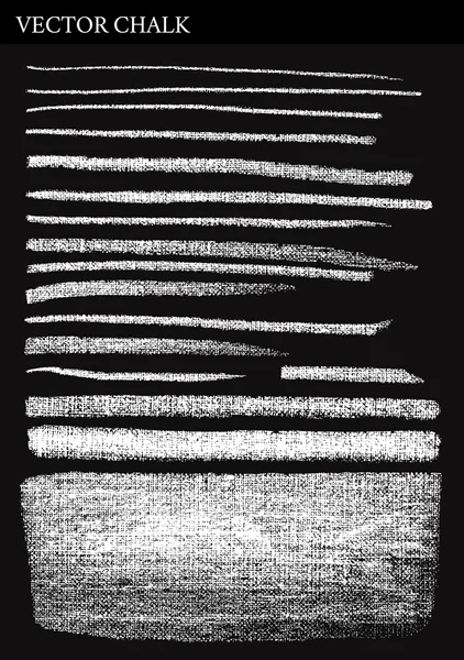 Векторные меловые линии и штрихи — стоковый вектор