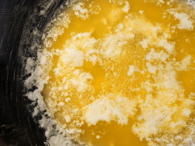 Çelik çizilmiş kase sıcak tereyağı