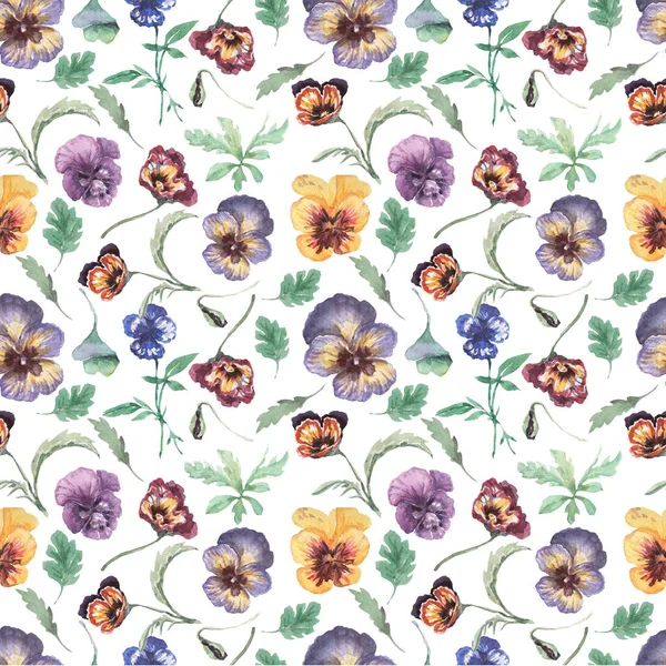Culottes Fleurs Fleurs Flore Motif Sans Couture Imprimé Textile Illustration — Photo