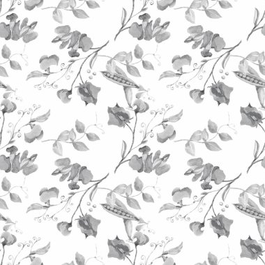 Bezelye meyvesi çiçek dalları bırakır. El çizimi suluboya çizimi. Yemek menüsü. Sebze bahçesi hasadı. Doğal ürünler. Kusursuz babalık geçmişi.