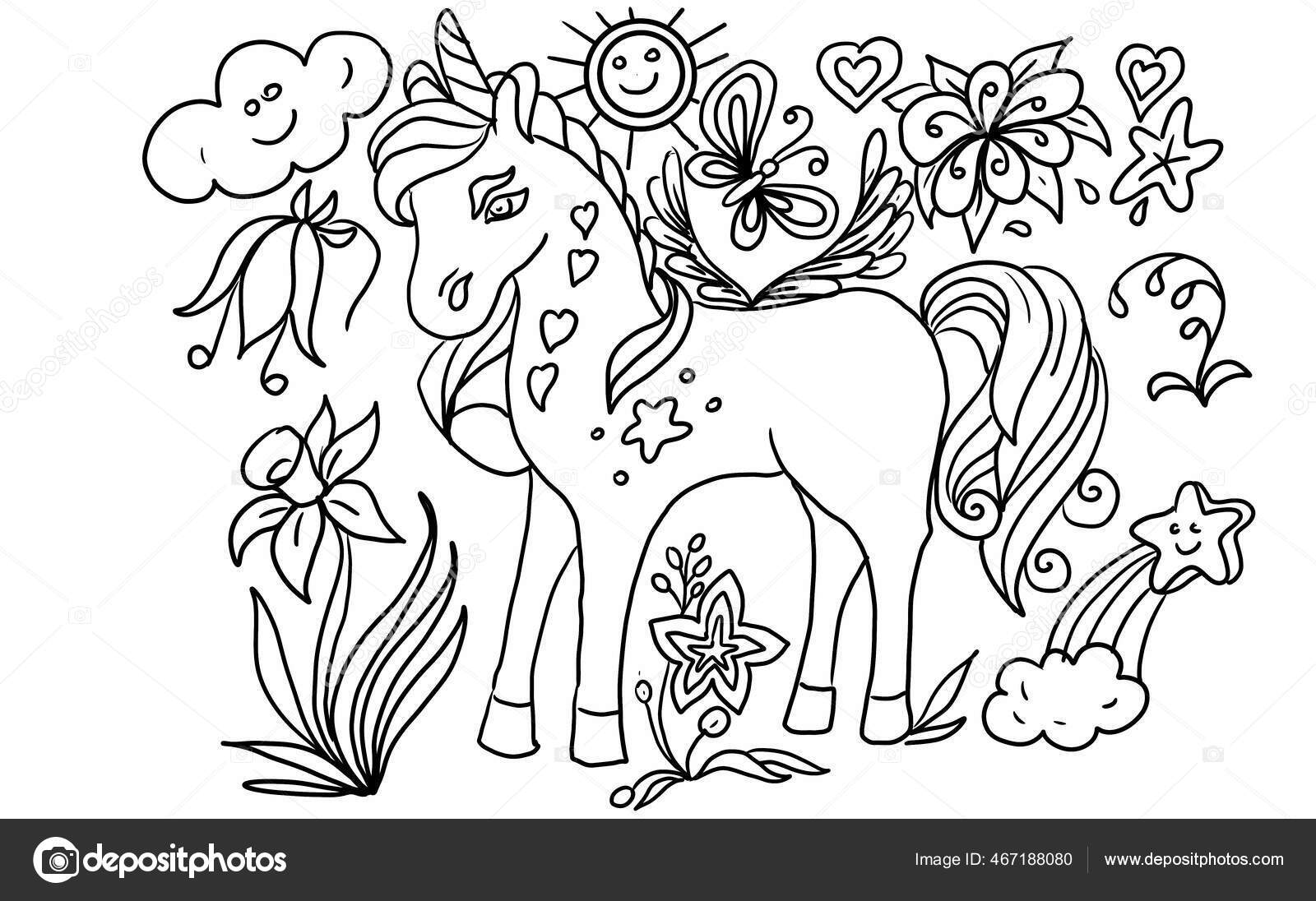 Desenhos para colorir para crianças de Flores e vegetação - Flores e  vegetação - Coloring Pages for Adults