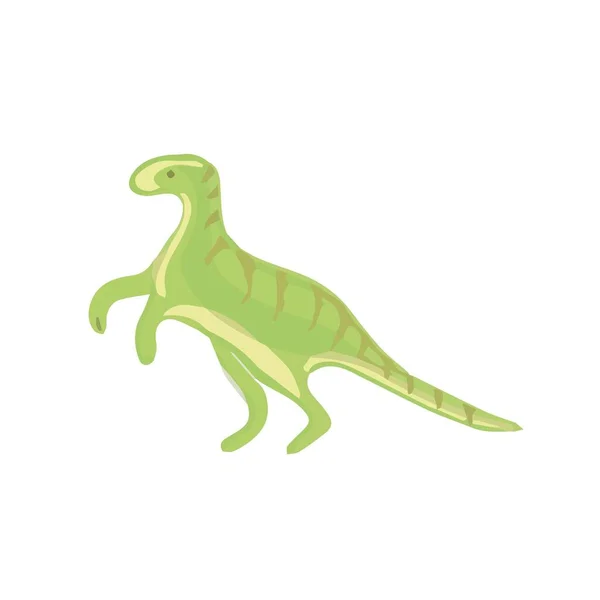 Dinosauri Set Immagini Bambini Illustrazione Disegnato Mano Stampa Simpatici Animali — Vettoriale Stock