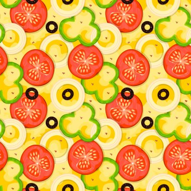 Sıcak güzel kokulu pizza desen