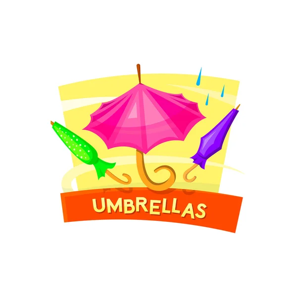 Umbrella concept design — Stock Vector