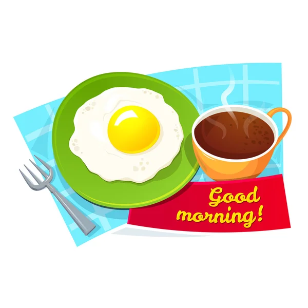 Good morning concept design — Stock Vector