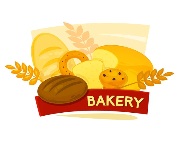 Bakery concept design — Stock Vector