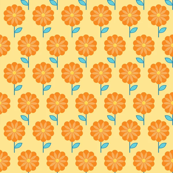 Motif floral sans couture — Image vectorielle