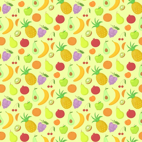 Fruit seamless pattern — Stock Vector