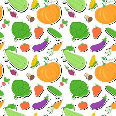 Sebzeler dikişsiz desen