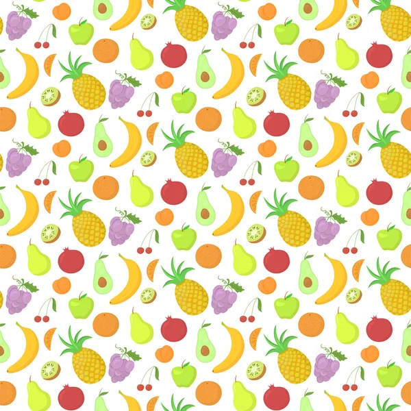 Fruit seamless pattern — Stock Vector