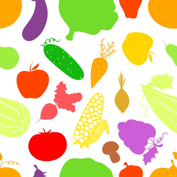 Овочів безшовна візерунком — стоковий вектор