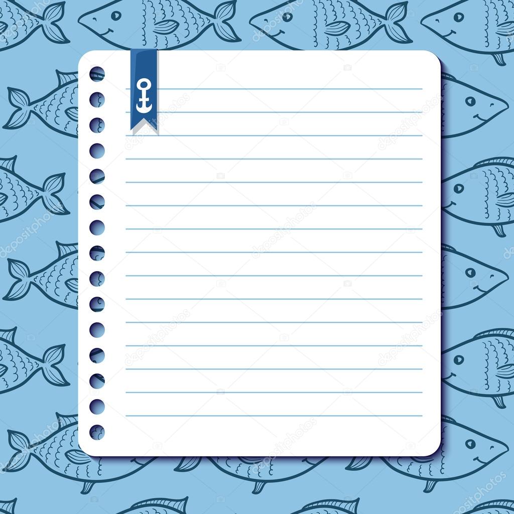 Fish background with space for text