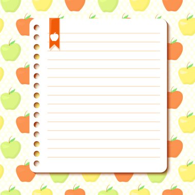 Apple arka plan metin için yer ile