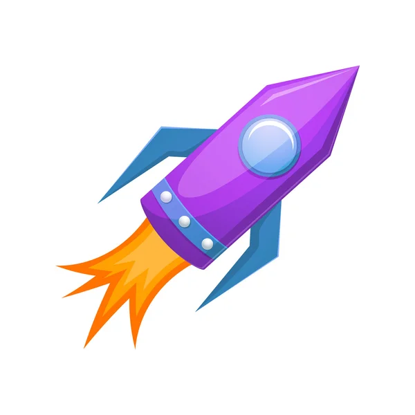 Cartoon rocket illustration — Stock Vector
