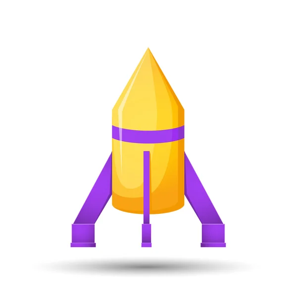 Cartoon rocket illustration — Stock Vector