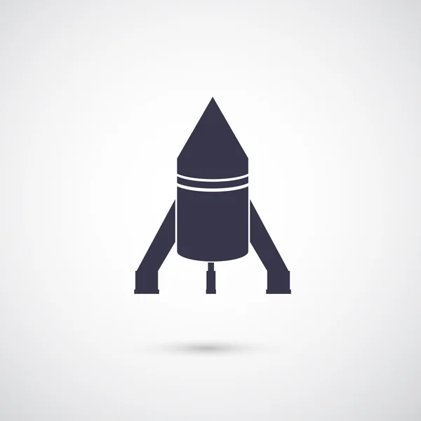 Rocket icon isolated — Stock Vector