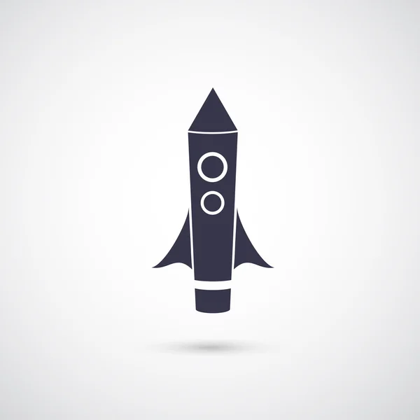 Rocket icon isolated — Stock Vector