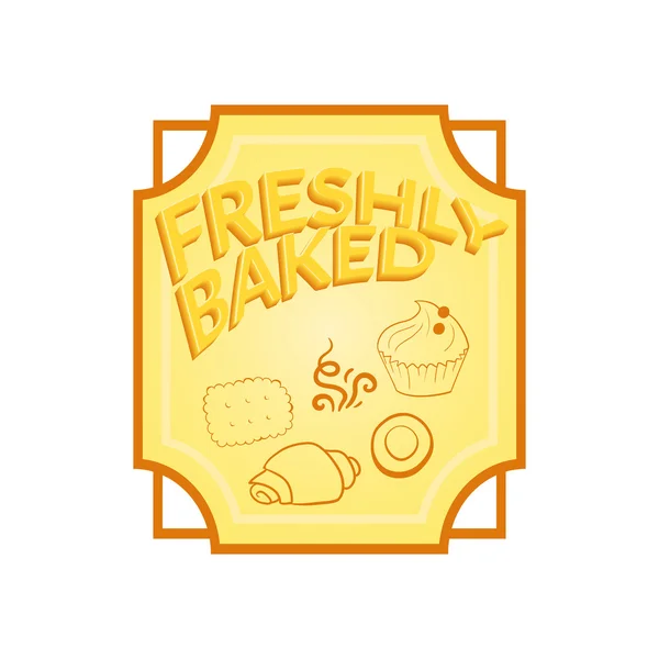 Fresh baked label — Stock Vector