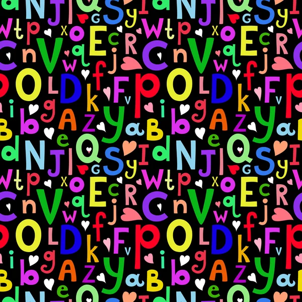 Muster mit lateinischen Buchstaben — Stockvektor