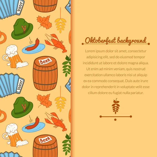 Oktoberfest viering achtergrond — Stockvector