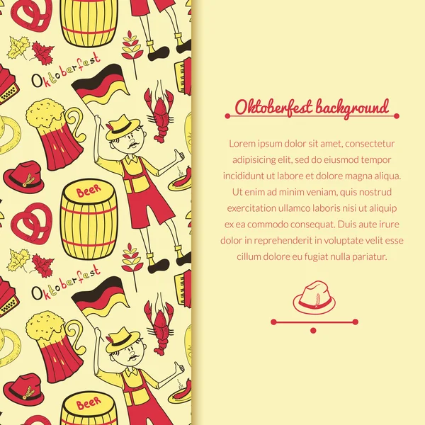 Oktoberfest viering achtergrond — Stockvector