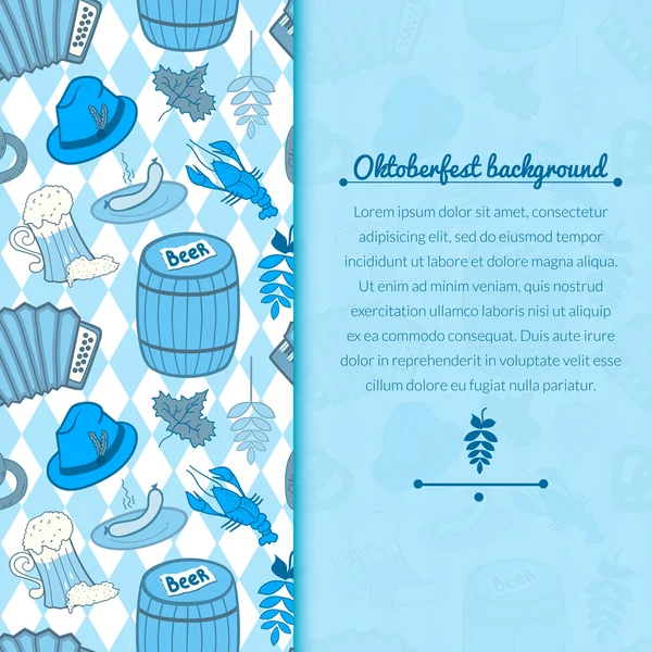 Oktoberfest viering achtergrond — Stockvector