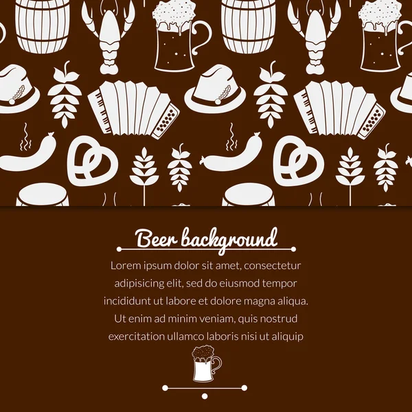 Oktoberfest motif sans couture — Image vectorielle