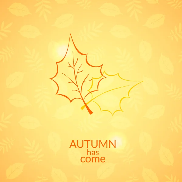 Icono de hojas de otoño — Archivo Imágenes Vectoriales