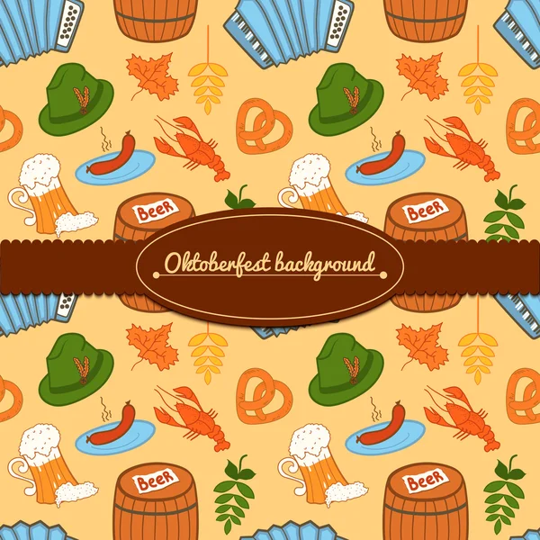 Oktoberfest celebration background — Stock Vector