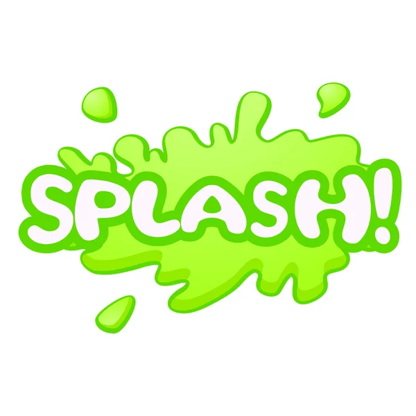 Splash bolla sonora — Vettoriale Stock