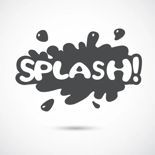 Splash bolla sonora — Vettoriale Stock