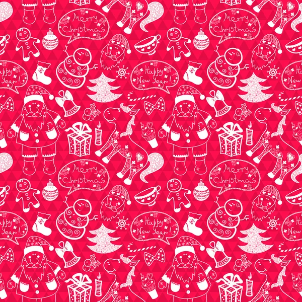 Christmas seamless pattern — Stock Vector