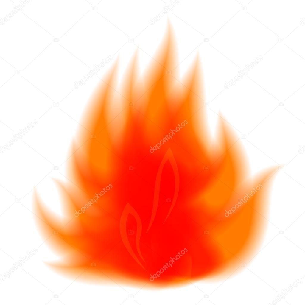Icon element of fire