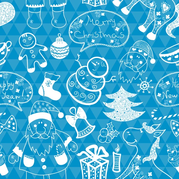 Christmas seamless pattern — Stock Vector