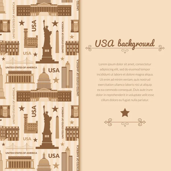 Landmarks of United States of America — Stock Vector