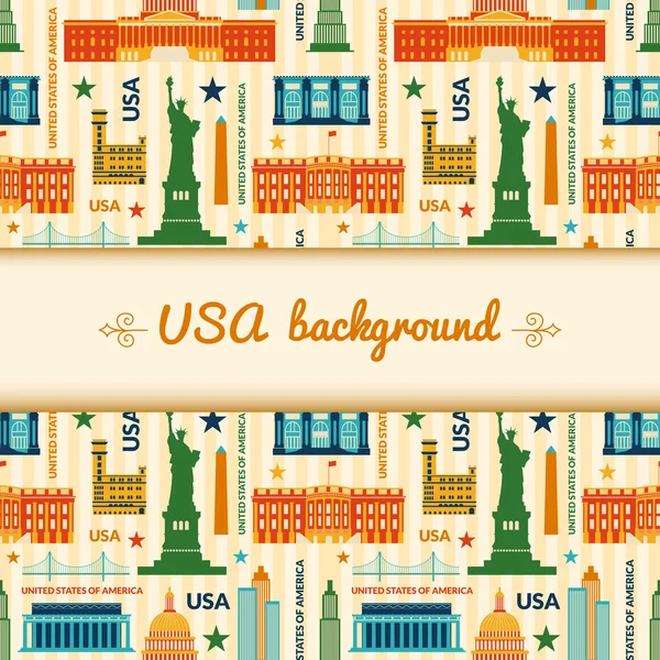 Landmarks of United States of America — Stock Vector