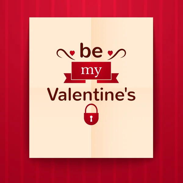 Valentine's Day typography — Stock Vector