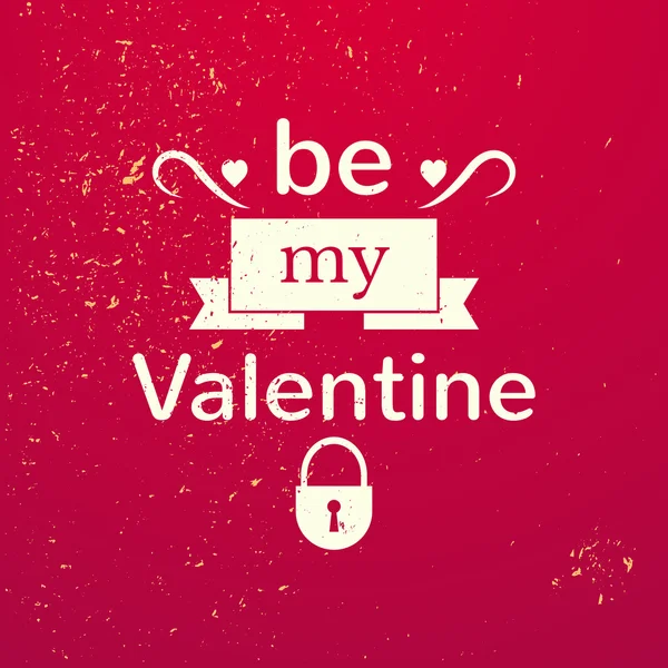 Valentine's Day typography — Stock Vector