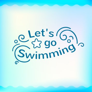 Yaz işareti mavi, yüzme gitmemize izin