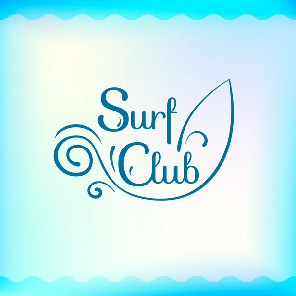 Logo klubu surf — Wektor stockowy