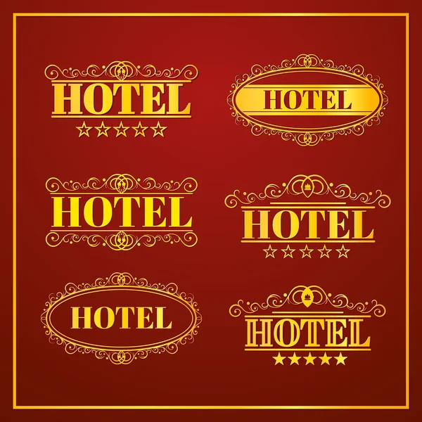 Hotel Etichette vintage — Vettoriale Stock