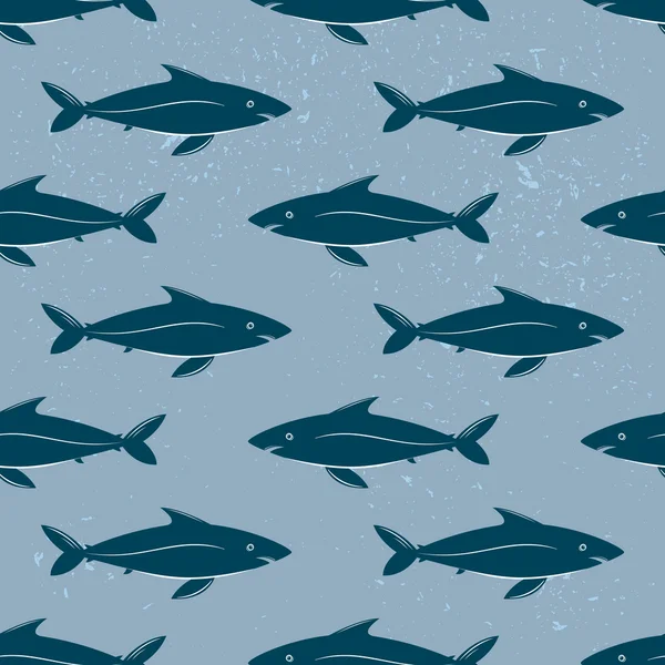 鱼无缝模式 — 图库矢量图片
