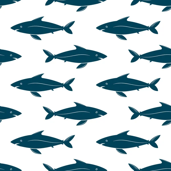 Fishes seamless pattern — Stock vektor