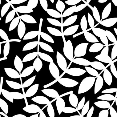 Dikişsiz desen bitki yaprakları