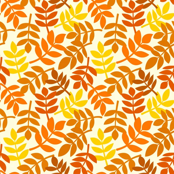 Leaves of autumn plants — Stock Vector