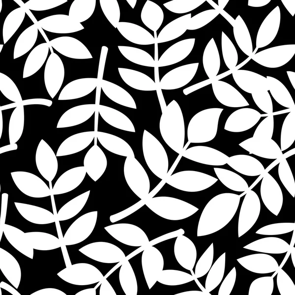 Plant leaves seamless pattern — Stock Vector