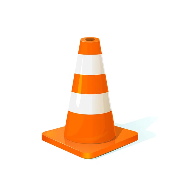 Traffic cone classical form — Stockový vektor