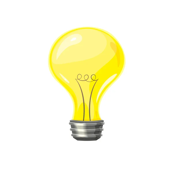 Žlutá žárovka — Stockový vektor